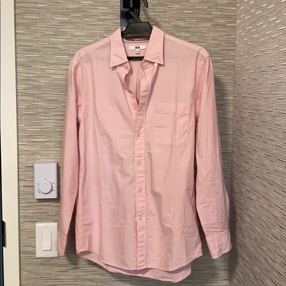 Uniqlo Light Pink, Slim Fit, Cotton Button Up - Picture 1 of 3